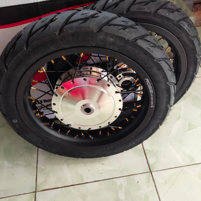 velg Yamaha Mio, Fino, M3 dan x ride tapak lebar 250/215x14 plus ban