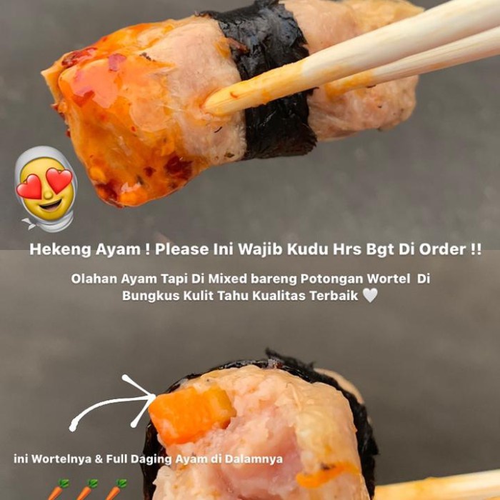 

HEKENG FROZEN / LUMPIA KULIT TAHU / SKIN TOFU ISI 50 PCS + SAUS