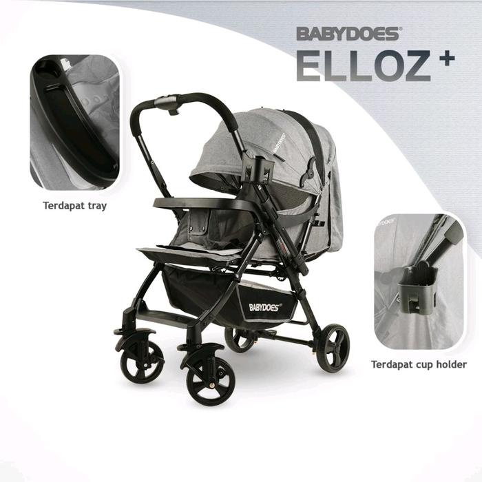 JTTOP" BABYDOES STROLLER CH 324 ELLOZ & ELLOZ+ CHIC REVERSIBLE KERETA DORONG BAYI