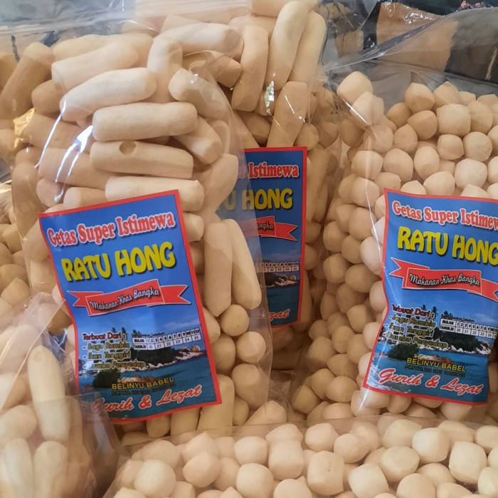 

Kerupuk Getas Asli Ikan Tenggiri Asli Bangka Belinyu 250gr Ratu Hong