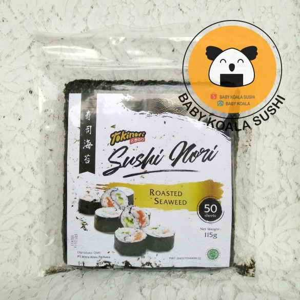 

NORI HALAL Tokinori 50 lembar Rumput Laut Sushi Yakinori Kimbab