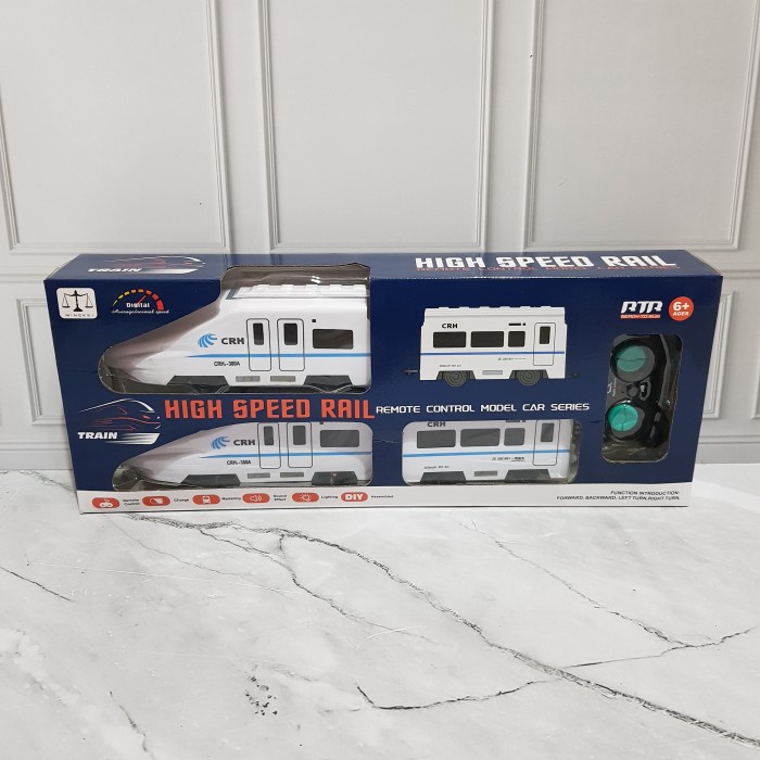 Playful Minds - Mainan Rc Kereta Api Mrt - Mainan Remote Control Kereta Cepat