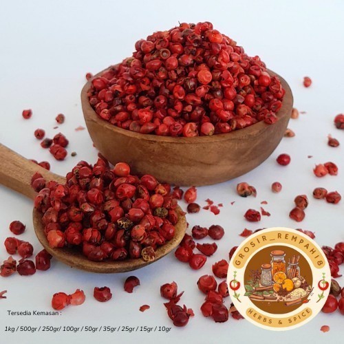 

Promo Terbatas Dried Pink Peppercorn 35Gr / Pink Peppercorn/ Lada Merah Aman