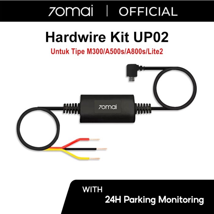 Populer 70Mai Hardwire Kit Dashcam Untuk Parking Monitor Dash Cam A500S A800S