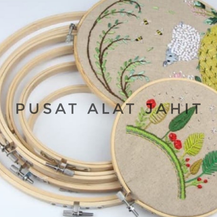 MNTB" PEMIDANGAN KAYU RING SULAM HOOP KAYU RAM KAYU EMBROIDERY HOOP MIDANGAN