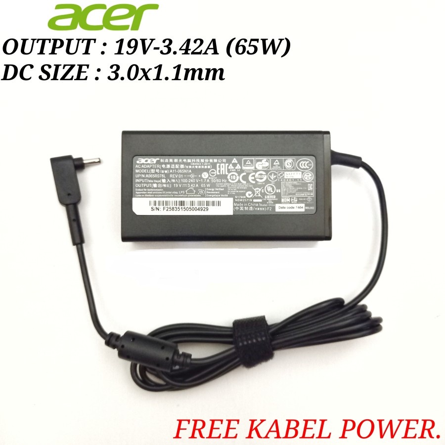 Adaptor Charger Acer Swift 3 SF314-41 SF314-41G SF314-52 SF314-52G SF314-43 SF314-57G SF314-42