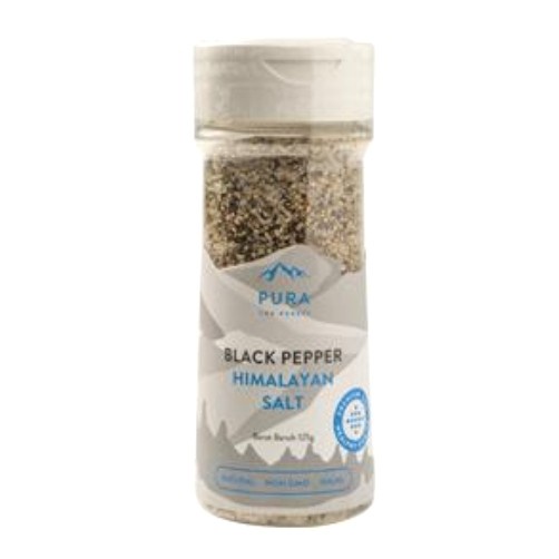 

Sale Terbatas Pura Black Pepper Himalayan Salt 125 Gr/Garam Himalaya Lada Hitam Aman