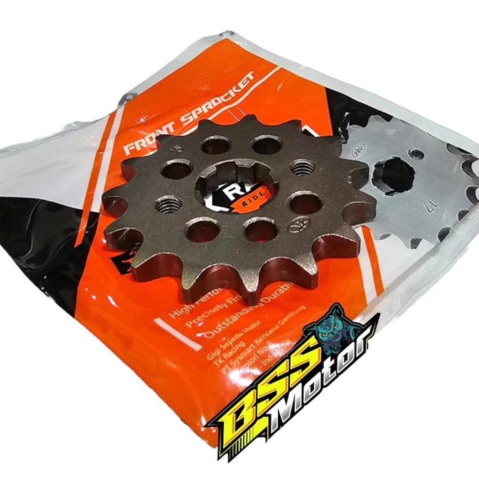 GIR GEAR DEPAN TK RACING 428 UKURAN 14 15 R15 VIXION OLD VIXION NE NVA XABRE BYSON MT15 MX KING MX