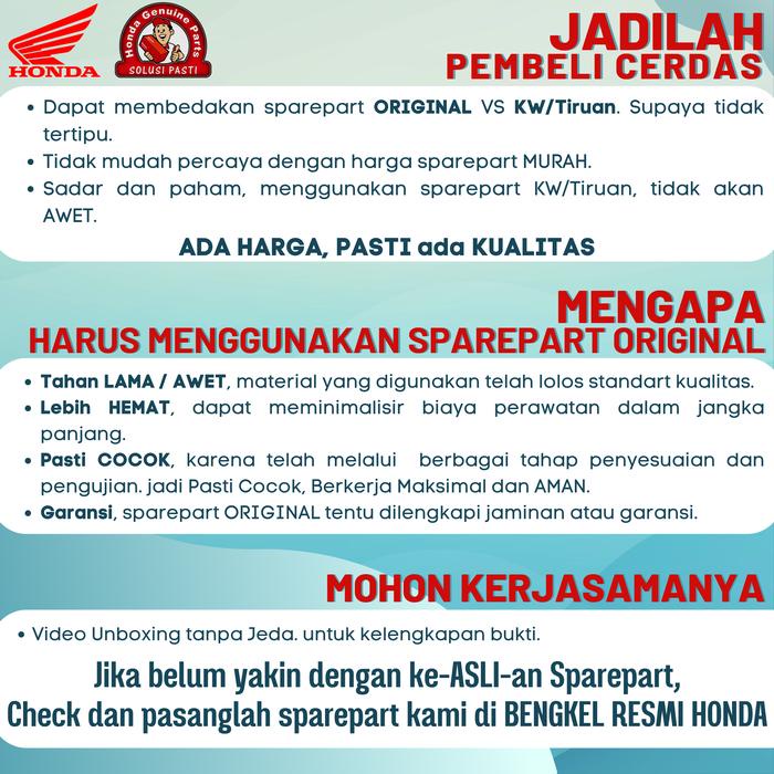 LAHER BEARING 6002 RS ORIGINAL , BEARING BAK CVT BEAT FI ORIGINAL , BEAT KARBU , BEAT STREET ,