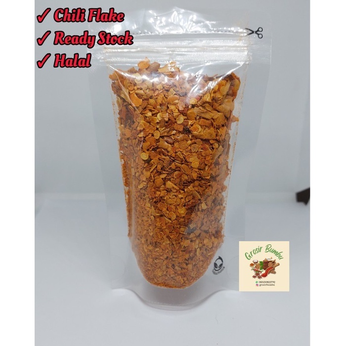 

Promo Terbatas Chili Flake - 500Gram / Cabe Kasar Aman