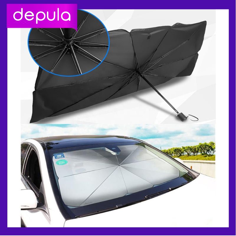 Payung Pelindung Anti Panas Mobil Kaca Depan / Umbrella Sunshade/Payung Mobil Anti Panas