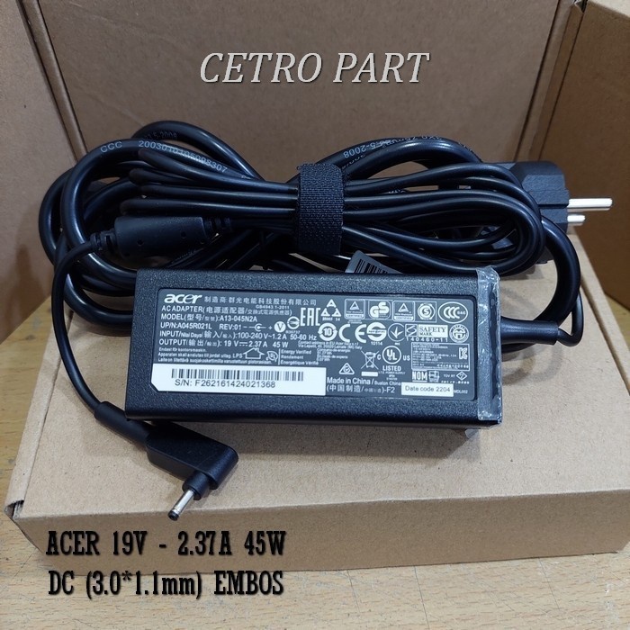 Adaptor Charger Acer Aspire 3 Slim A314-35 A314-35-C4RT 45W EMBOS