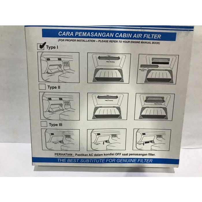 Filter Ac Kabin Jazz Ge8,Gk5,Freed,Brio,Mobilio,Hrv,Brv,City Gm2,Gm6 Kode 032