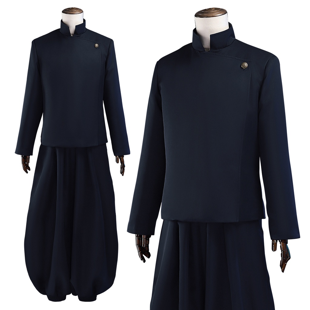 Holoun Jujutsu Jjk Manga Anime Suguru Geto Satoru Gojo Cosplay Costume Wig Dark Blue Jacket Pants