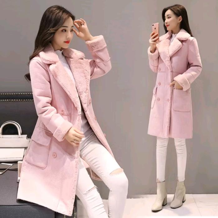 Jaket Wanita Musim Dingin Winter Coat Suede New Product
