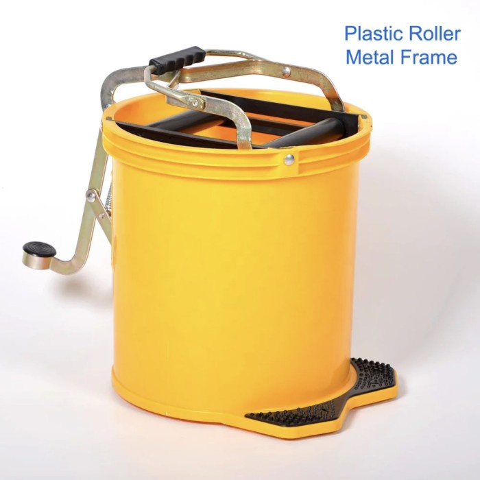 New Mop Wringer Bucket 15 L. Single Squeeze Mop Bucket Original