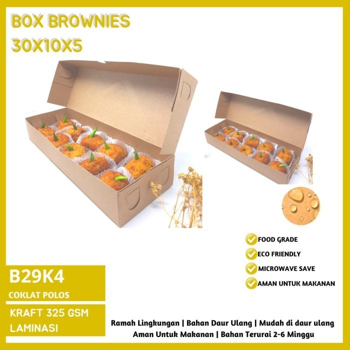 (Expert) Box Brownies 30x10 Dus Brownies 30x10 (B29K4)