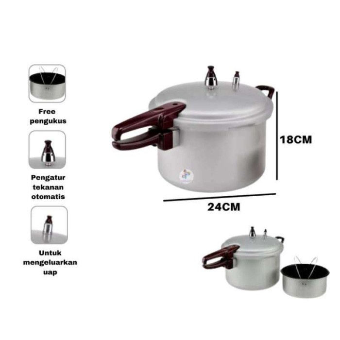 MAXIM PANCI PRESTO 24 CM 7 LITER PRESTO COOKER PRESTO DAGING