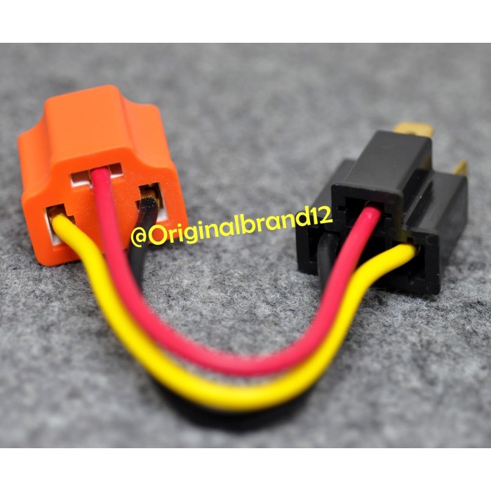 Soket Socket Adaptor Converter Lampu H4 Female ke H4 Male