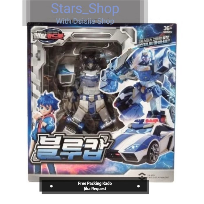 Top Gear Robot Metal Cardbot Blue Cop Original