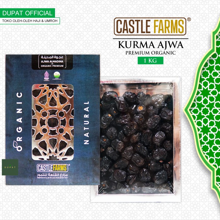 

Kurma Ajwa 1 Kg Castle Farms Premium / Kurma Nabi Madinah High Quality