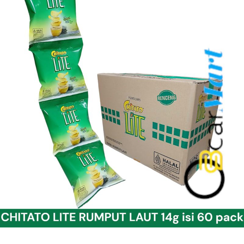 

A Chitato Lite 1 Dus Isi 60 Rumput Laut 14G Potato Chips