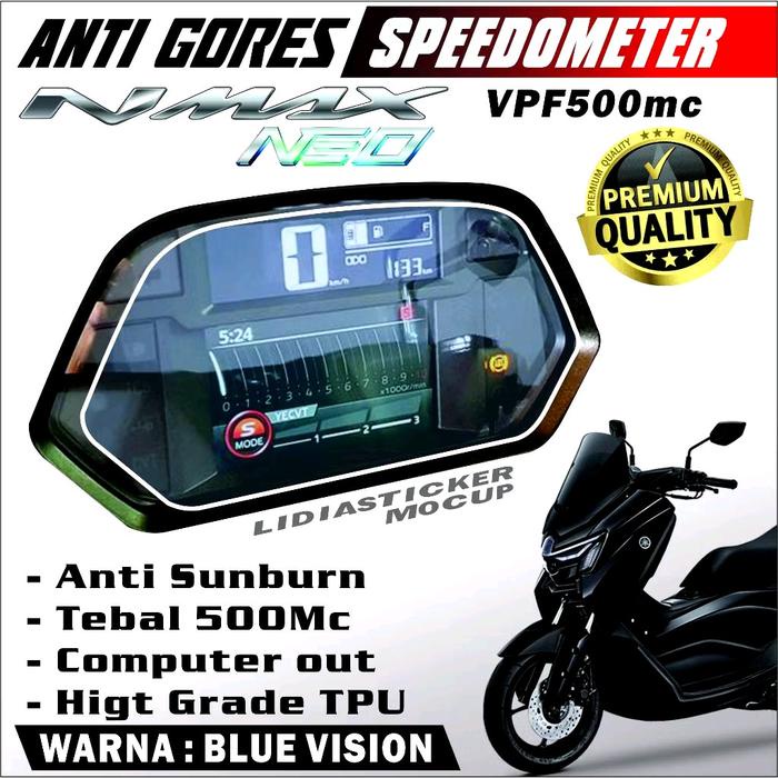 STIKER ANTIGORES NMAX NEO TURBO VPF500tebal Hitam transparan