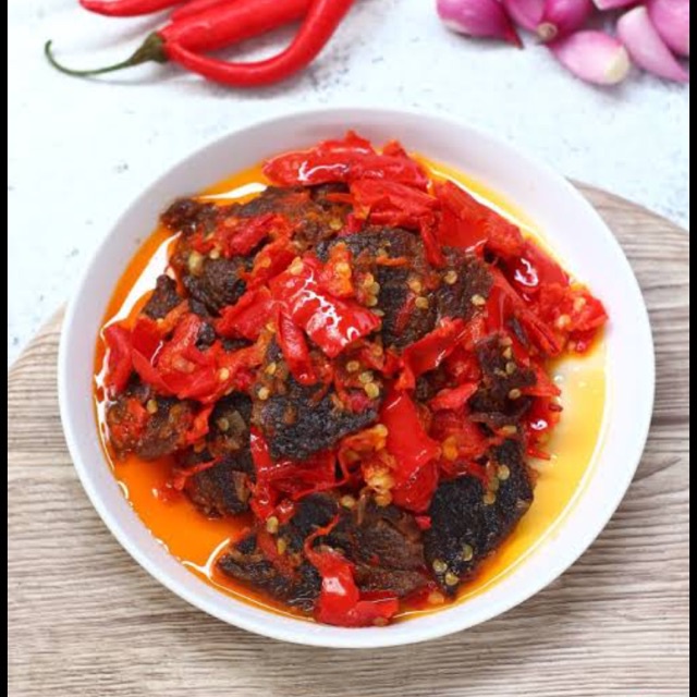 

A Dendeng Sapi/Urat Balado Premium