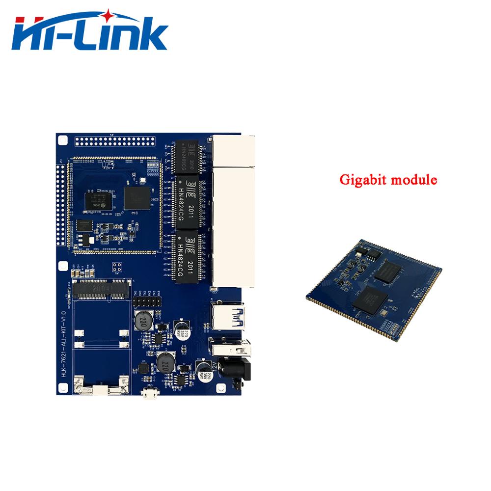 HiLink Original MT7621A Openwrt GbE Gigabit Router Module Kit/Development Board HLK-7621 with USB3.0