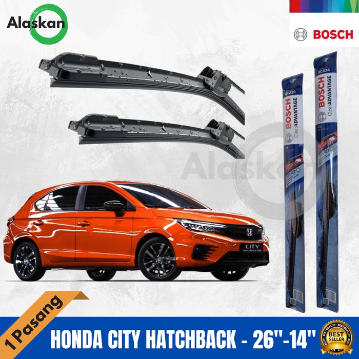 Bosch Wiper Honda City Hatchback Frameless 26" & 14"