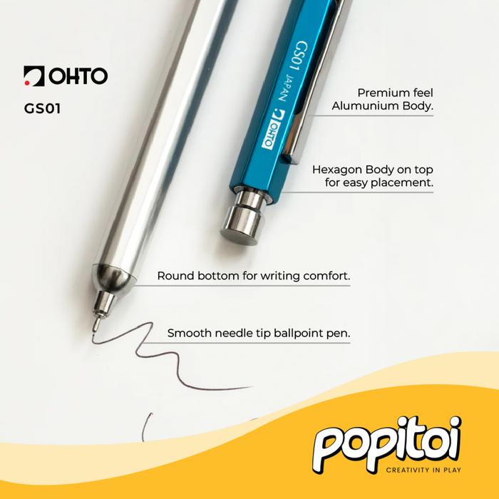 

Termurah Ohto Gs01 Needle Tip Metal Ballpoint Pen 0.7 Mm Pulpen Bolpoin