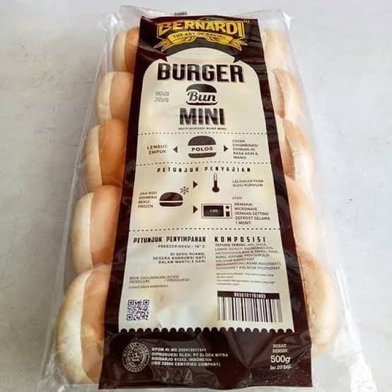 

(TopSeller) Bernardi Roti Burger Polos Kecil - isi 20