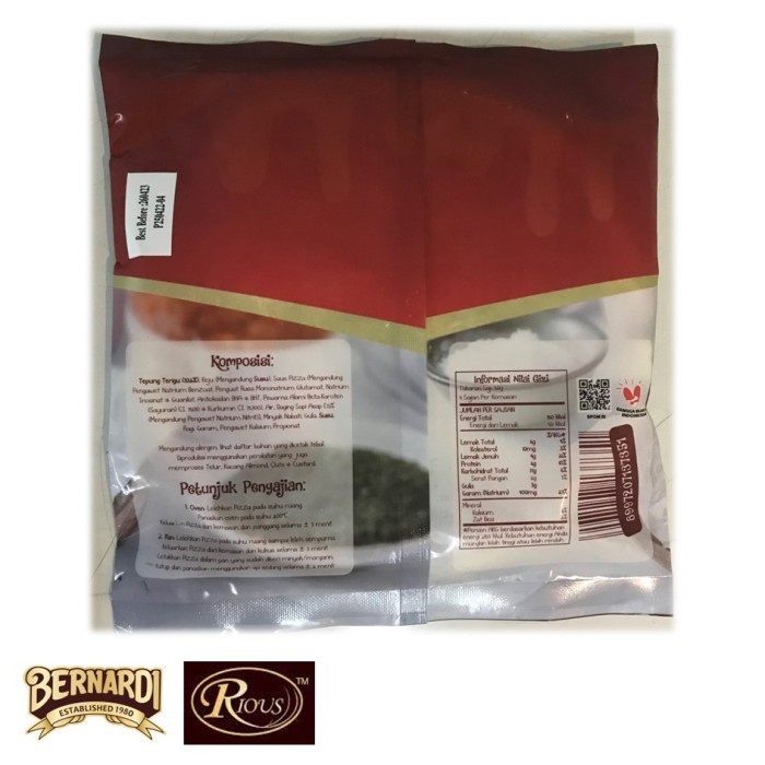 

(TopSeller) BERNARDI RIO Pizza 180gr