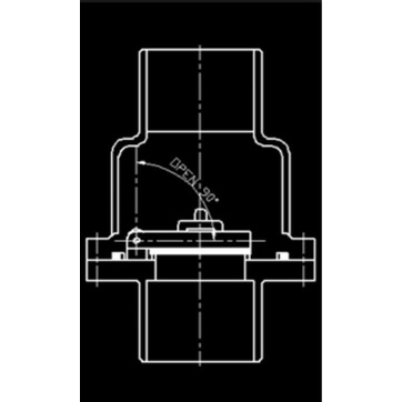 PASTI MURAH CHECK VALVE 2.5" PVC KDJ