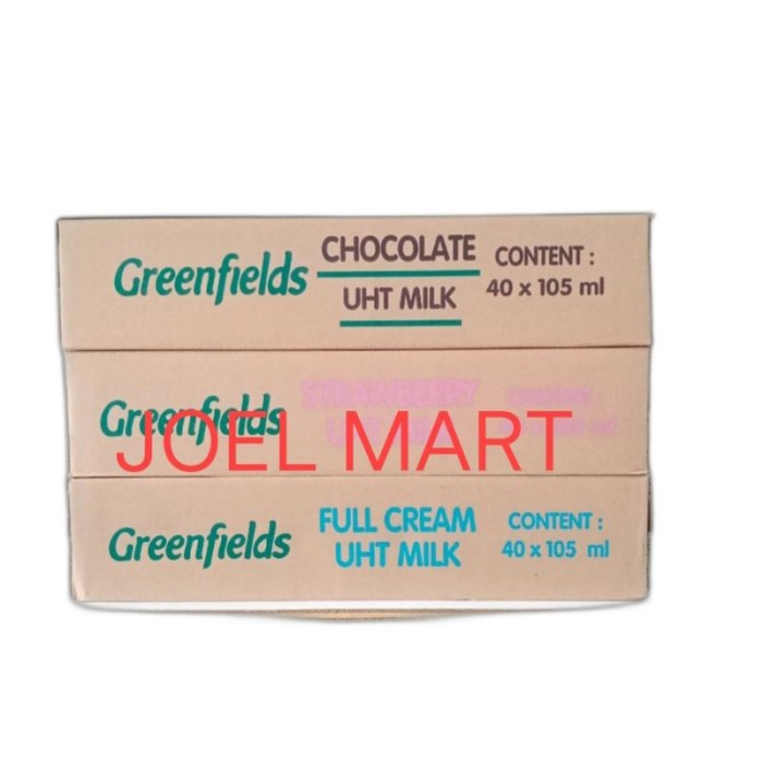 

(TopSeller) GREENFIELDS 105ML 125ML DUS KARTON / SUSU GREENFIELDS 105ML 105 ML UHT 1DUS ISI 40PCS