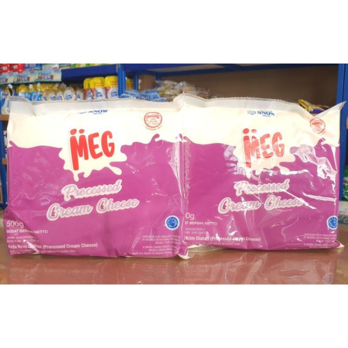 

(TopSeller) Meg Process Cream Cheese 500Gr / Meg Cream Cheese Process 500Gr