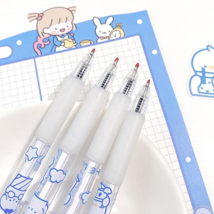 

Mmm-Pulpen Gel 0.5Mm Lucu Aesthetic Motif Bear Hitam Pena Stationery