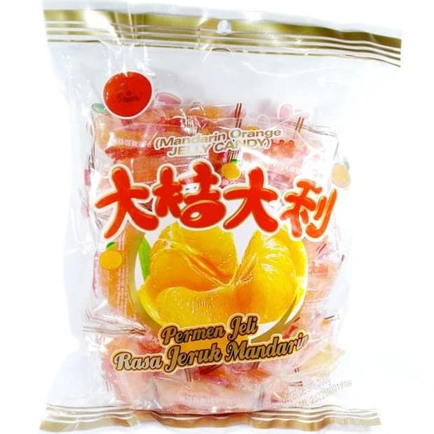 

A Mandarin Orange Jelly Candy Naraya Besar / Jeli Jeruk / Permen Jeruk Jelly /Jelly Jeruk
