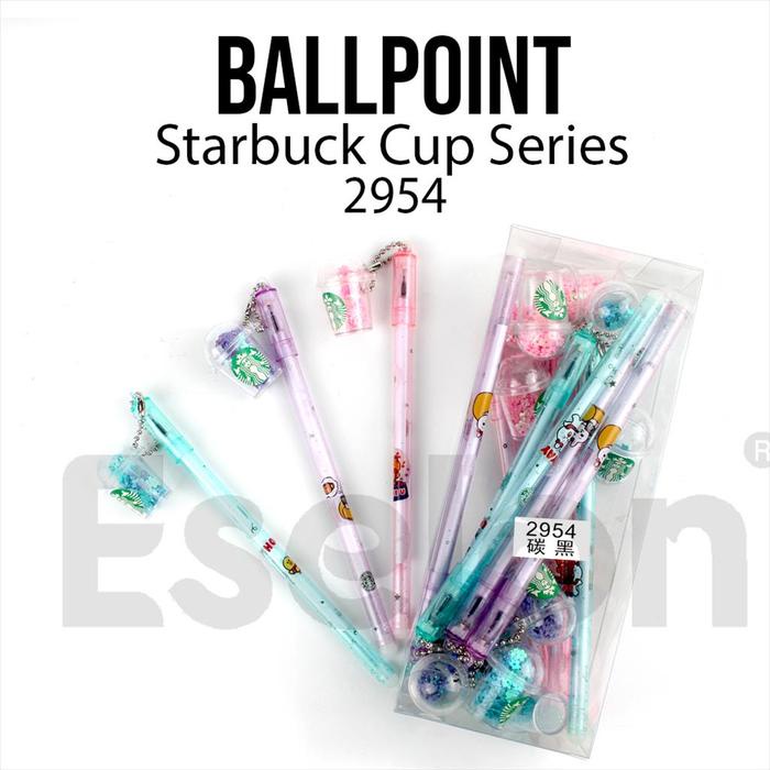 

12Pcs Pulpen Gel Fancy Starbucks 2954 / 1Pack Pulpen Gel Fancy