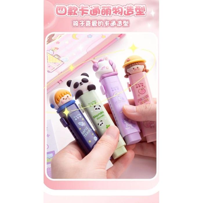 

Penghapus Pensil Mekanik Karakter Eraser Pensil Karakter Lucu/Warna-Warni