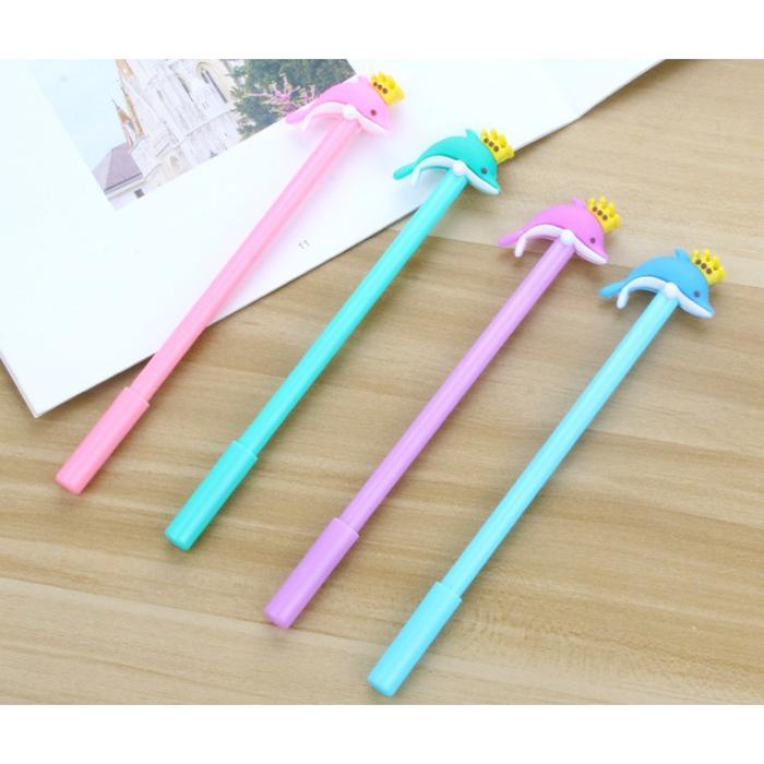 

Bolpoin Karakter Lumba-Lumba Lucu / Bolpoin Kartun Dolphins / Pulpen Gel 0,5 Mm Motif Ikan Lumba