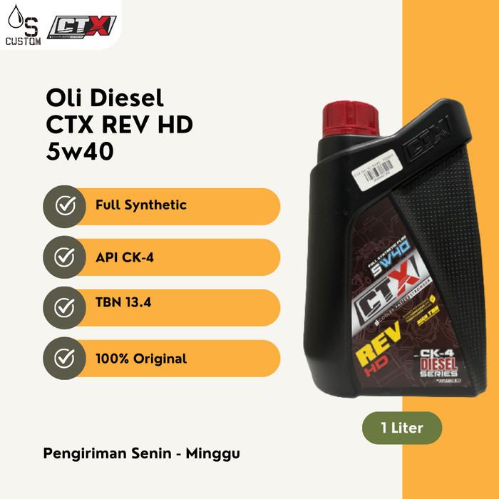 Oli Diesel CTX Rev HD 5w40 1 Liter Full Synthetic