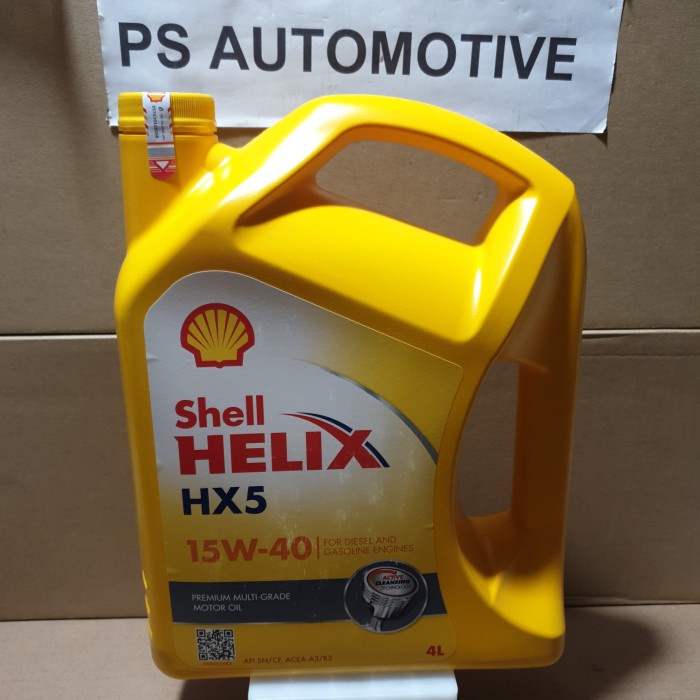 OLI MESIN SHELL HELIX HX5 4 LITER 15W-40 ORIGINAL