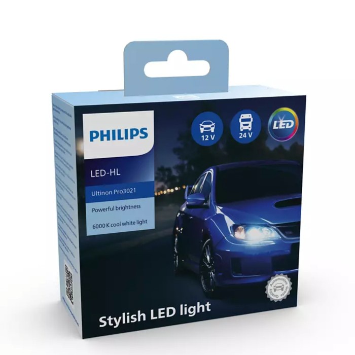 Bohlam H4 LED - HL- Original PHILIPS Ultinon Pro3021