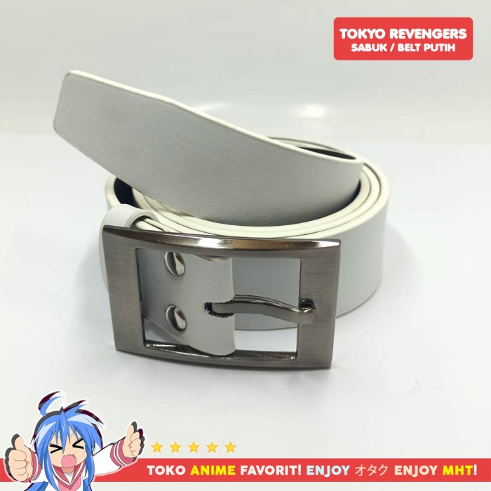 BELT IKAT PINGGANG PUTIH ANIME COSPLAY TOKYO REVENGERS TOKYO MANJI