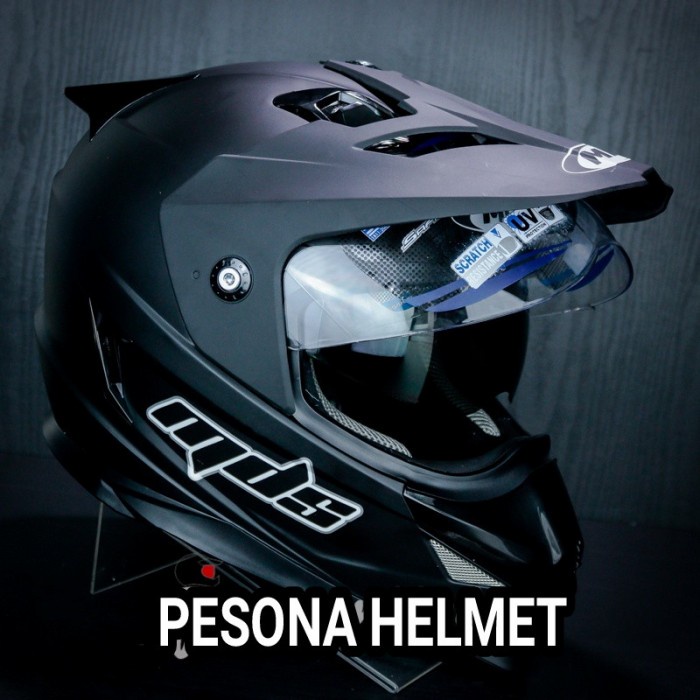 Helm Mds Super Pro/Supermoto Solid