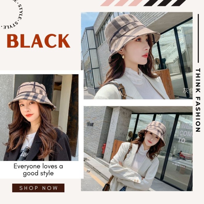 TOPI BUCKET HAT WANITA / TOPI CASUAL BRANDED / TOPI BUKET CEWEK SUEDE