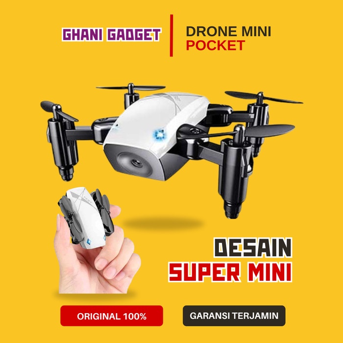 Drone Kecil Mini Pocket Foldable Broadream Quadcopter Dron Murah Kamera Berkualitas S9 ORIGINAL