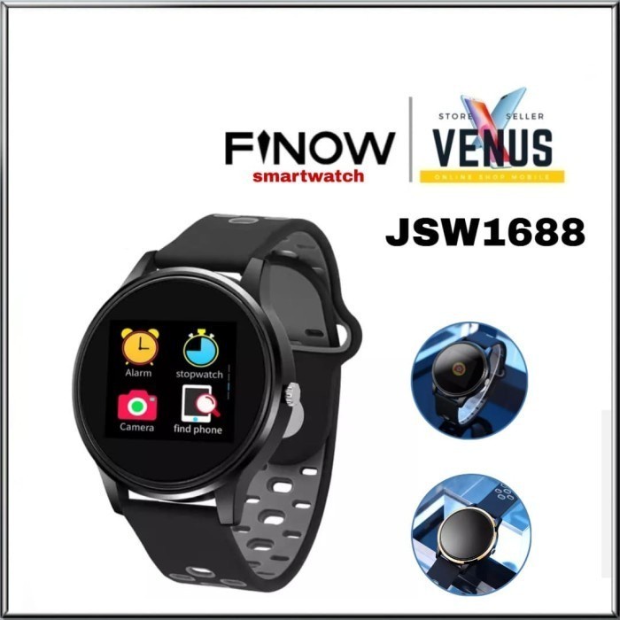 Finow JSW1688 Smarttch band Sport - Smart tch murah - Hitam *