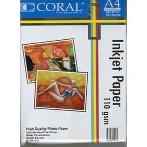 

pintar- CORAL INKJET PHOTO PAPER A4 110 GSM